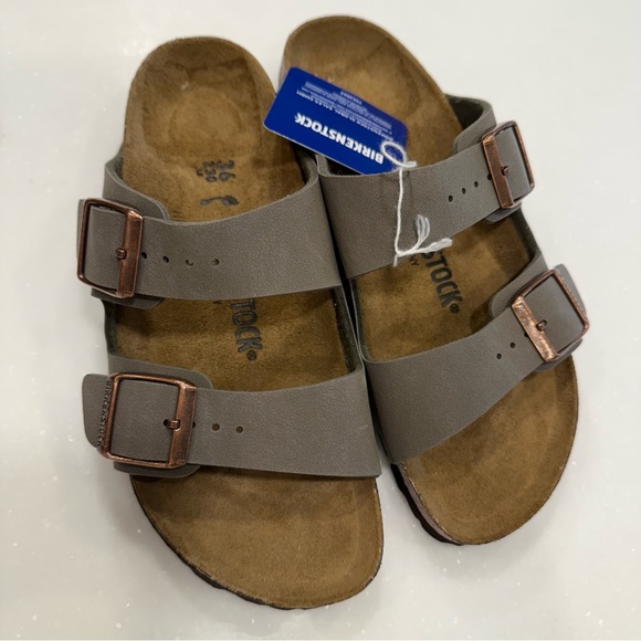 Birkenstock Arizona Women’s Sandals Slides Double Buckle Taupe Sz US 5-5.5 EU 36 - Picture 10 of 10